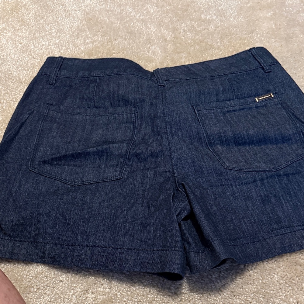 White House Black Market Dark Blue Cargo Shorts - Picture 2 of 6